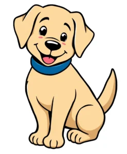 Dog clip art prompt