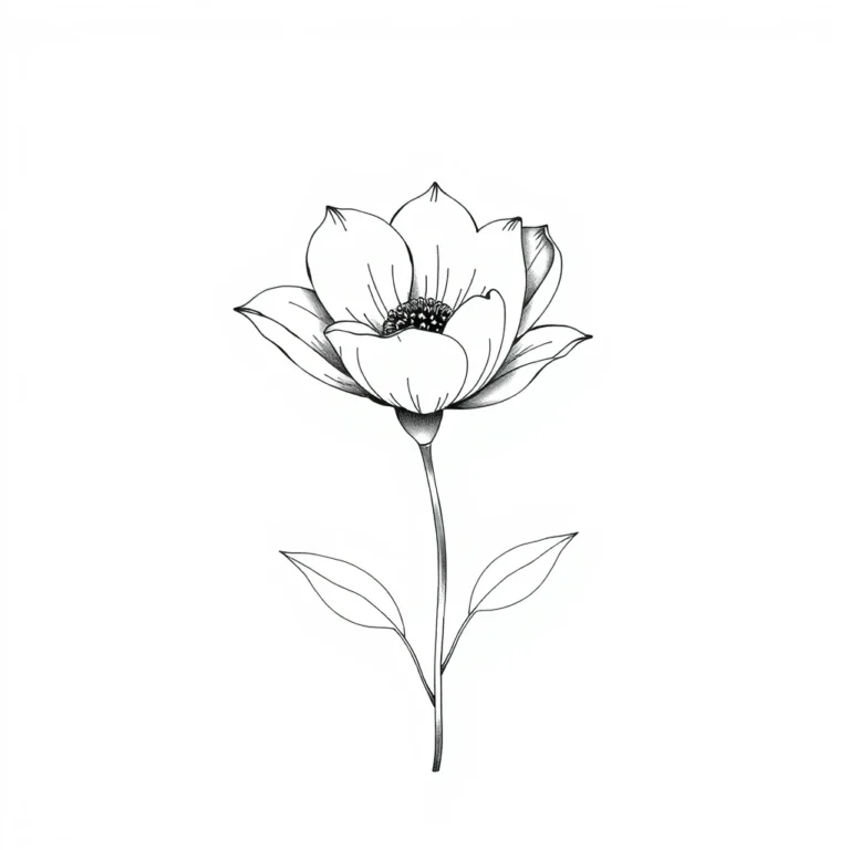 Flower drawing ai prompt