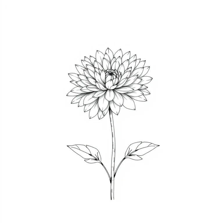 Flower drawing ai prompt