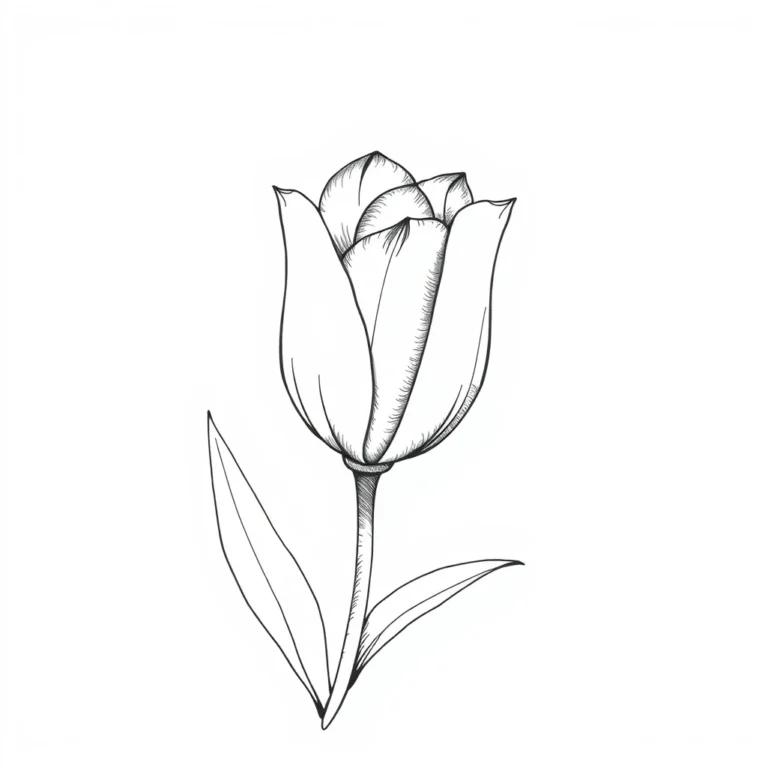 Flower drawing ai prompt