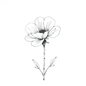 Flower drawing ai prompt