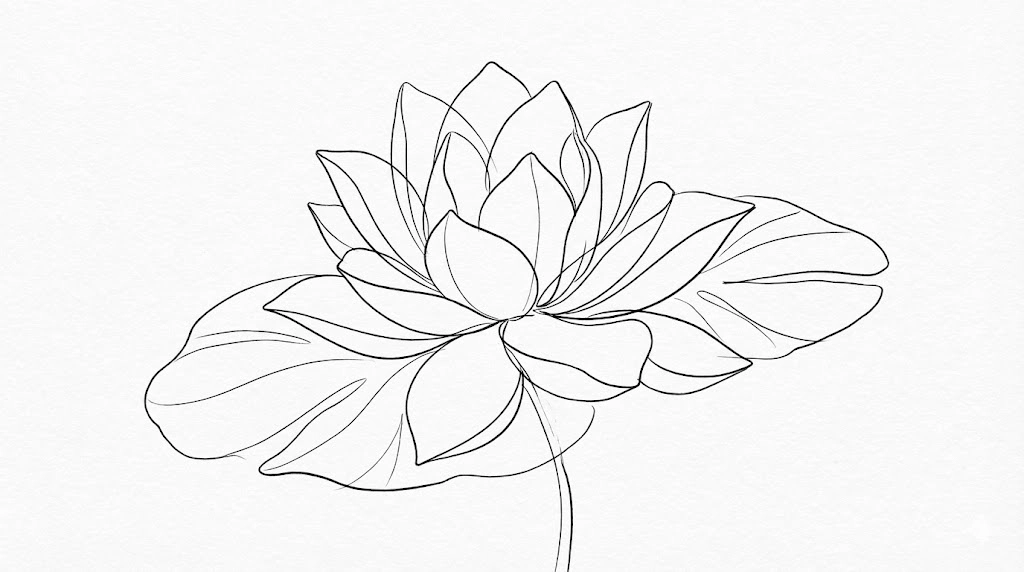 Minimalist Line Art Drawing | portraymedia