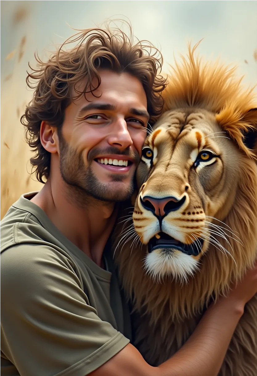 Selfies Of People With Exotic Animals ai prompt