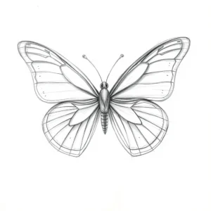 butterfly drawing ai generated