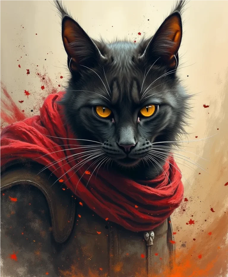 warriors portraits cat