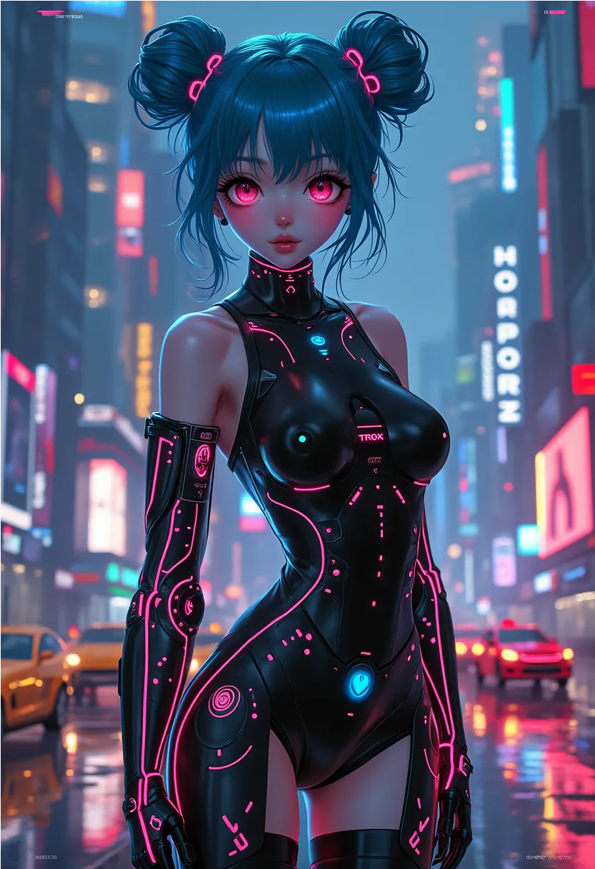 Cyberpunk Anime Girl Prompt