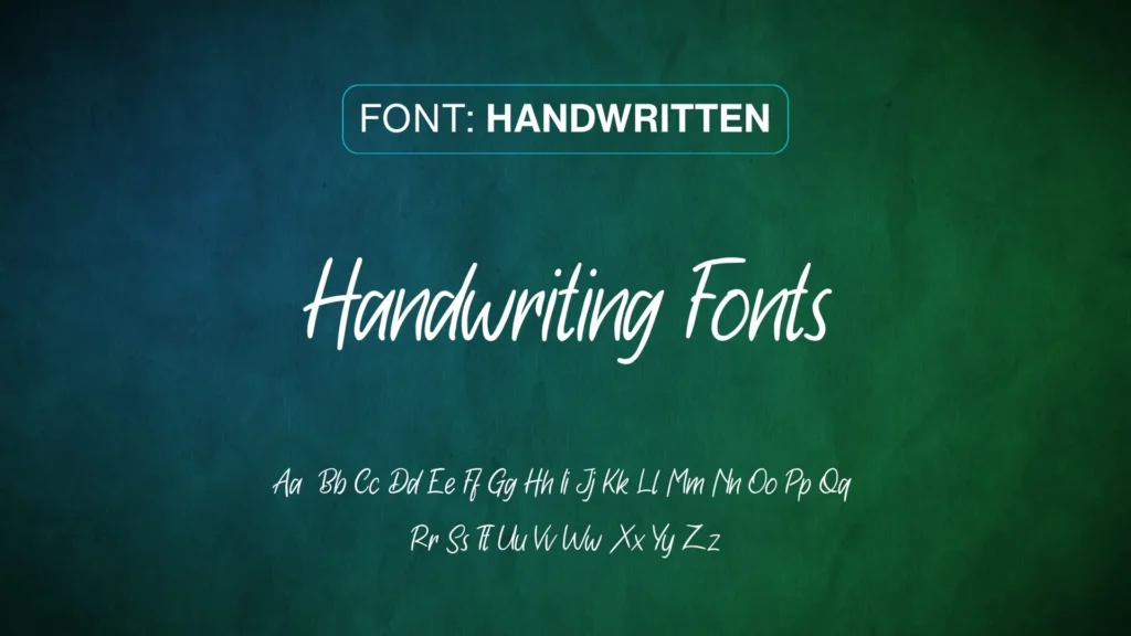 Fonts That Look Like Handwriting | portraymedia