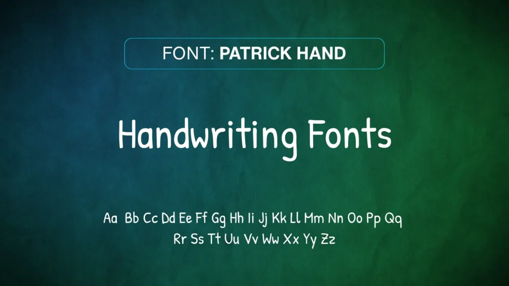 Fonts That Look Like Handwriting | portraymedia
