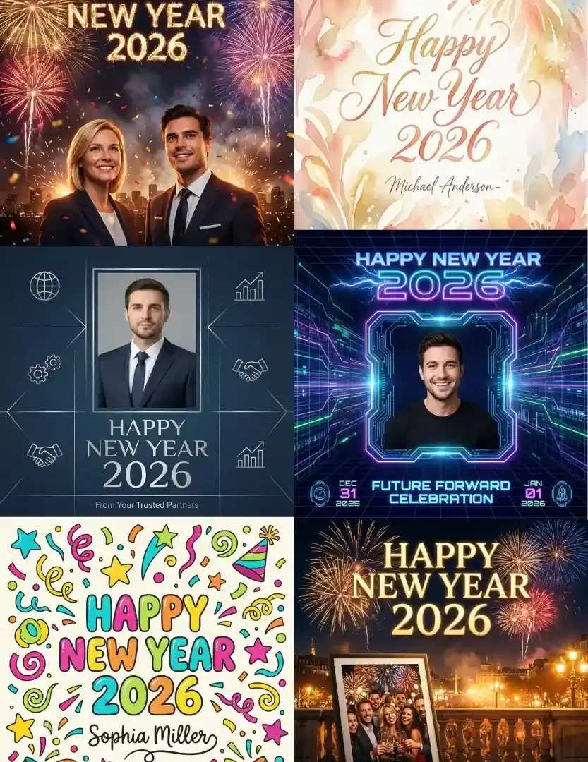 New Year Wish Poster | portraymedia