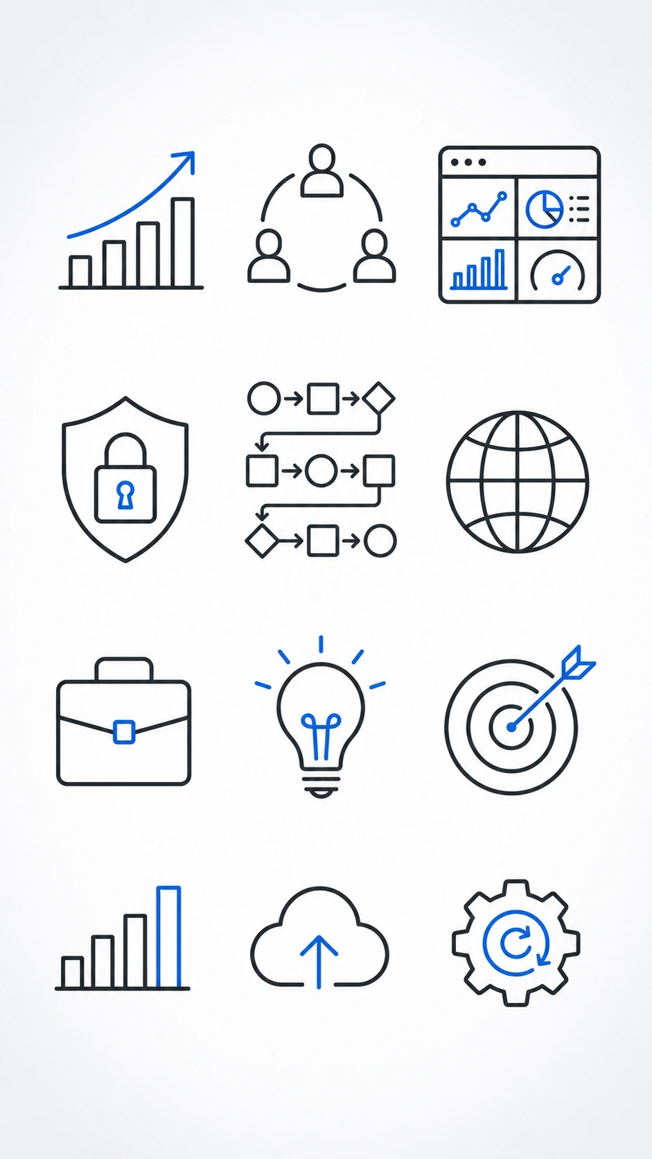 Business Graphics Icons | portraymedia