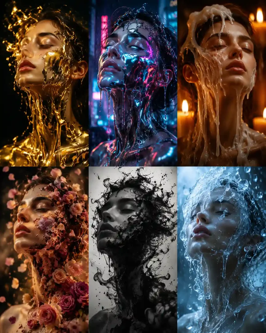 AI Melting Portrait | portraymedia