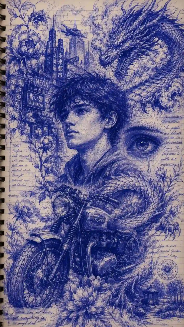 Blue Pen Art | portraymedia