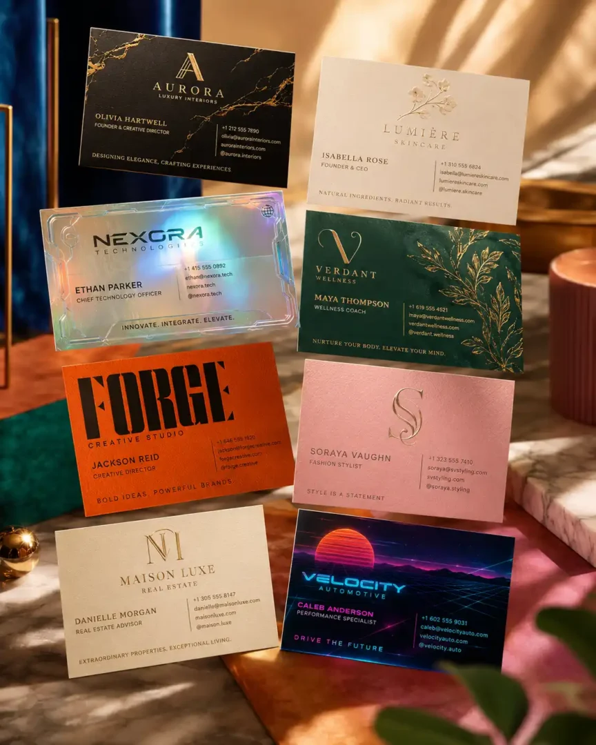 Business Cards AI Prompts | portraymedia