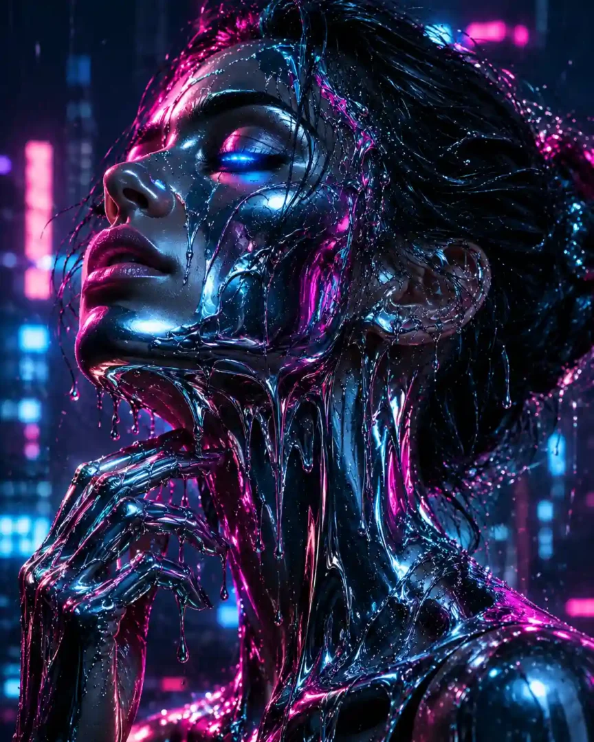 AI Melting Portrait | portraymedia