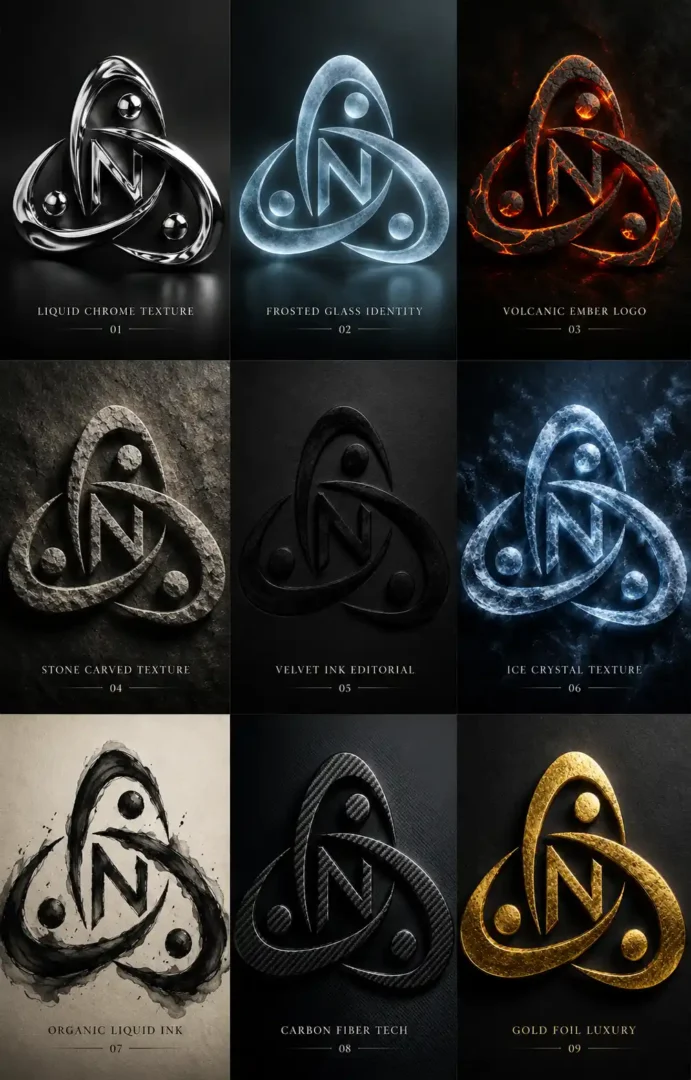 Dynamic Texture Logos | portraymedia