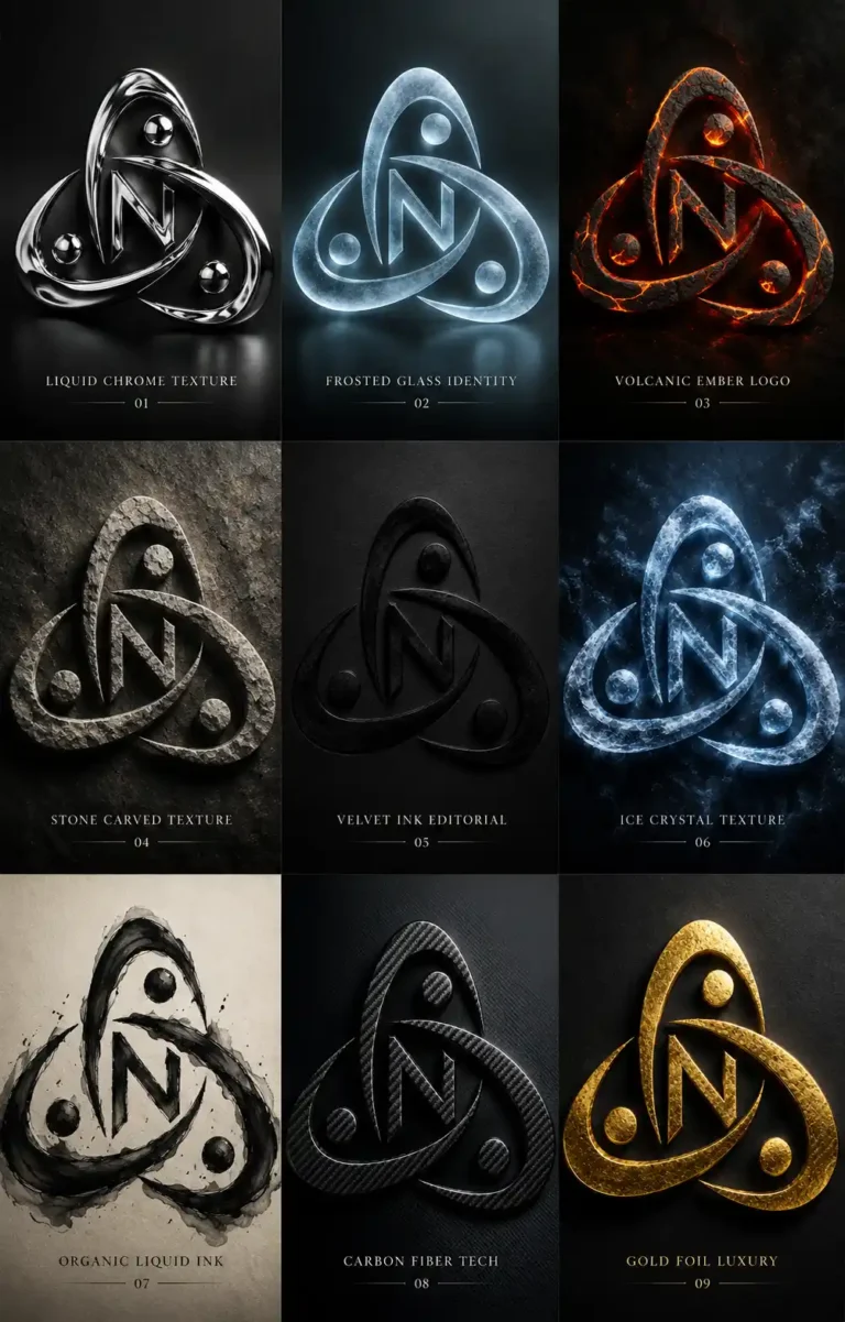 Dynamic Texture Logos | portraymedia