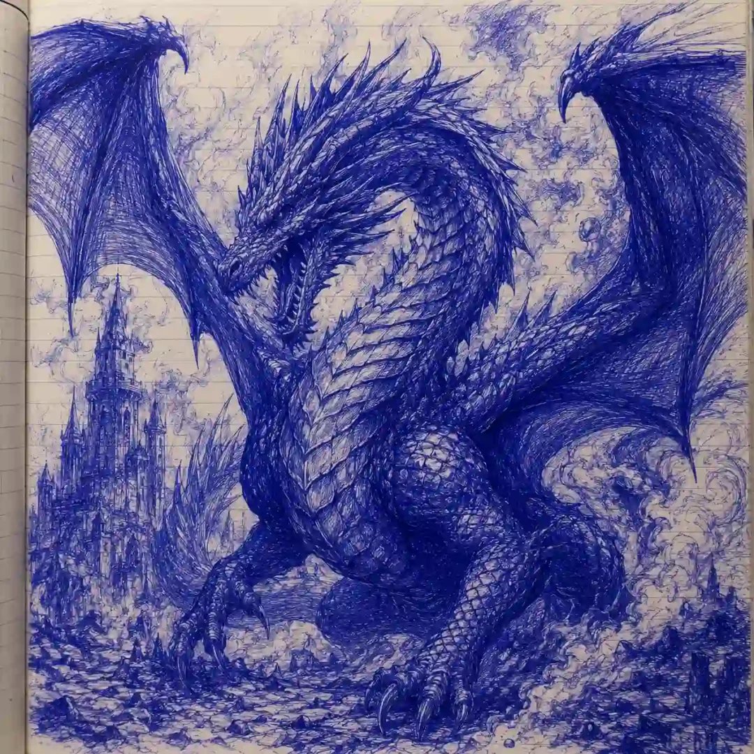Blue Pen Art | portraymedia
