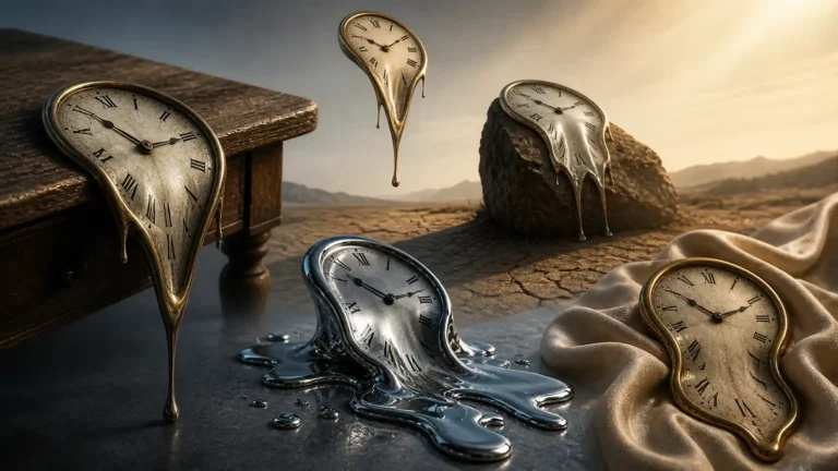 Melting Clock Painting | portraymedia