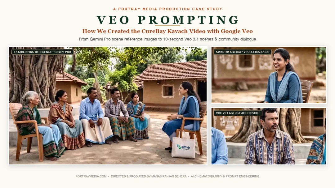 Veo Prompting CureBay Kavach Video Multi-Image Production Poster